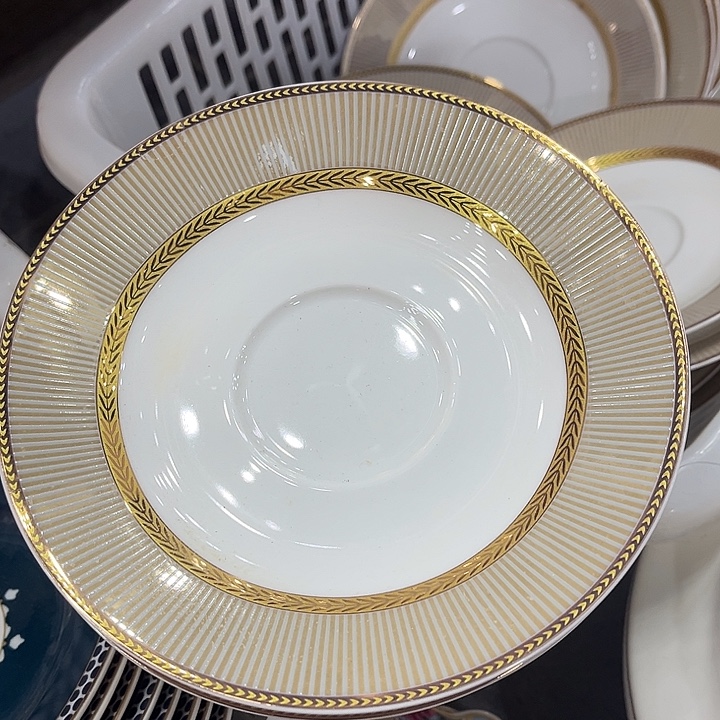 *****陶摆件骨碟12个装微瑕