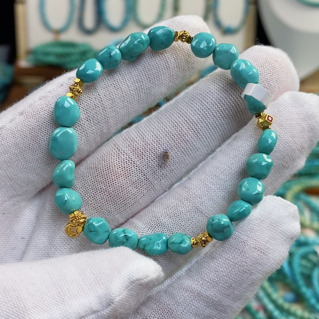 未镶嵌绿松石手串