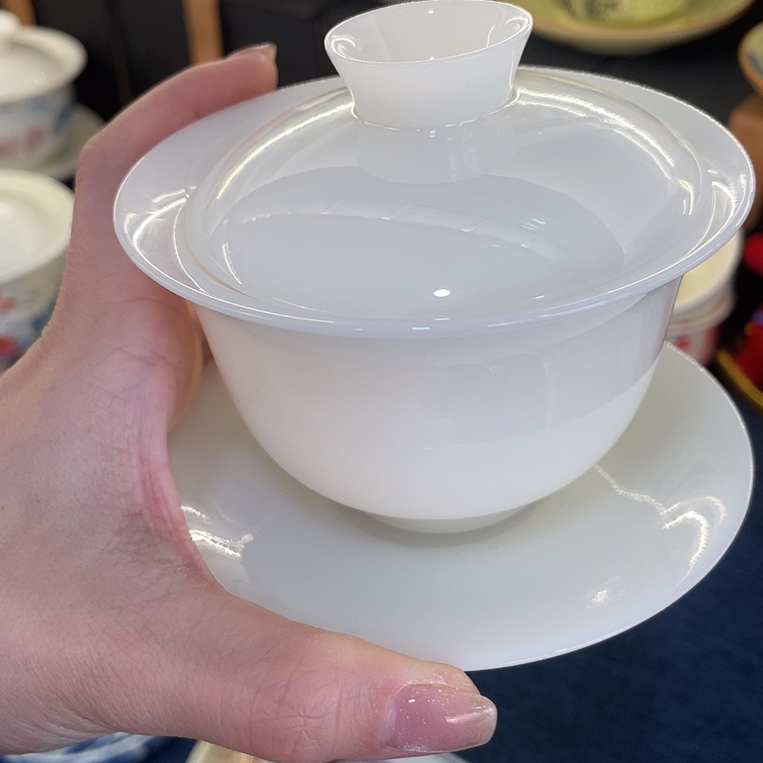 陶景德陶瓷盖碗茶具