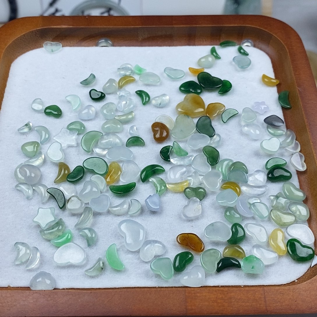 翡翠戒指未镶嵌星星月亮爱心任挑