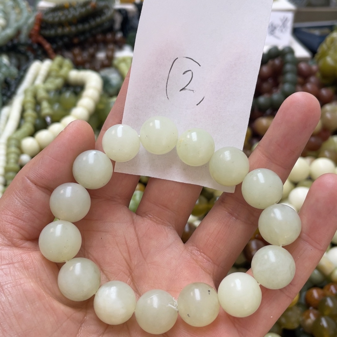 蛇纹石玉手链未镶嵌