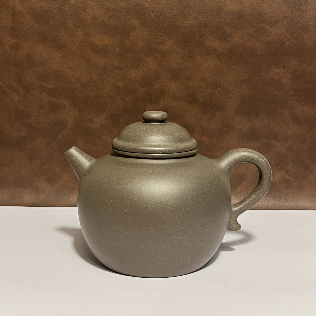 慕 大彬 款 清灰泥 280Cc 圈钮 紫砂壶