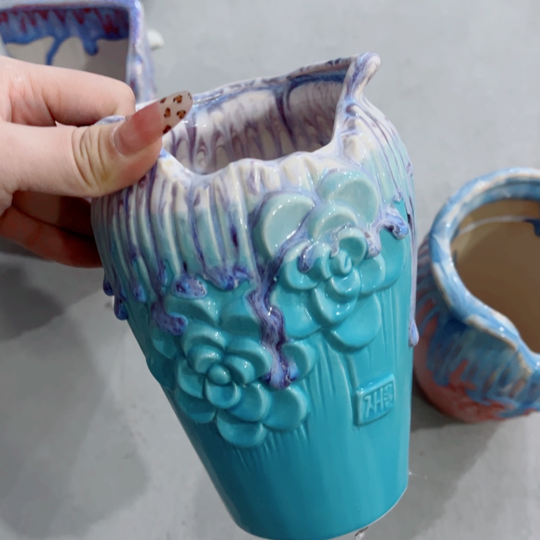 有孔，陶瓷花盆满10米包邮发货