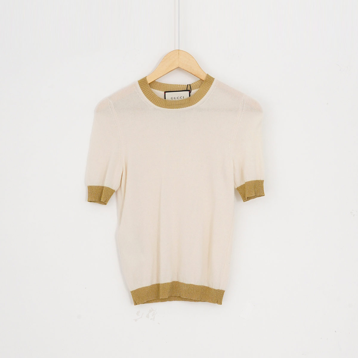 99新 GUCCI/古驰 山羊绒/SC1141/短袖/S码/古驰女装