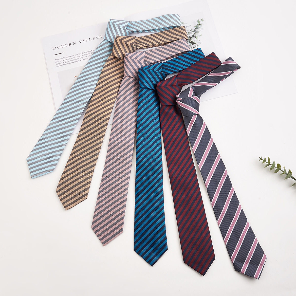 jk领带女条纹领带格裙dk男学院风女生装饰日系赤金绀韩版配饰百搭