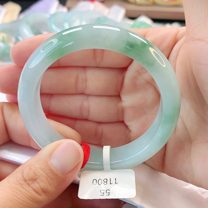 未镶嵌手镯翡翠55正