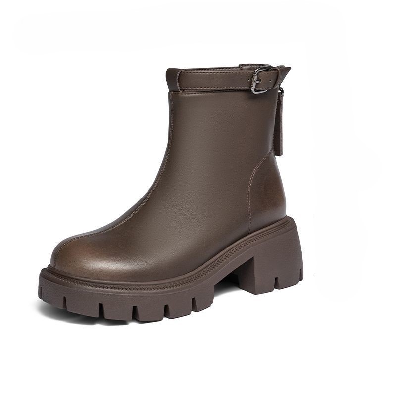 时装靴英伦风厚底长筒靴时装秋冬加绒英伦过膝女鞋（小位）