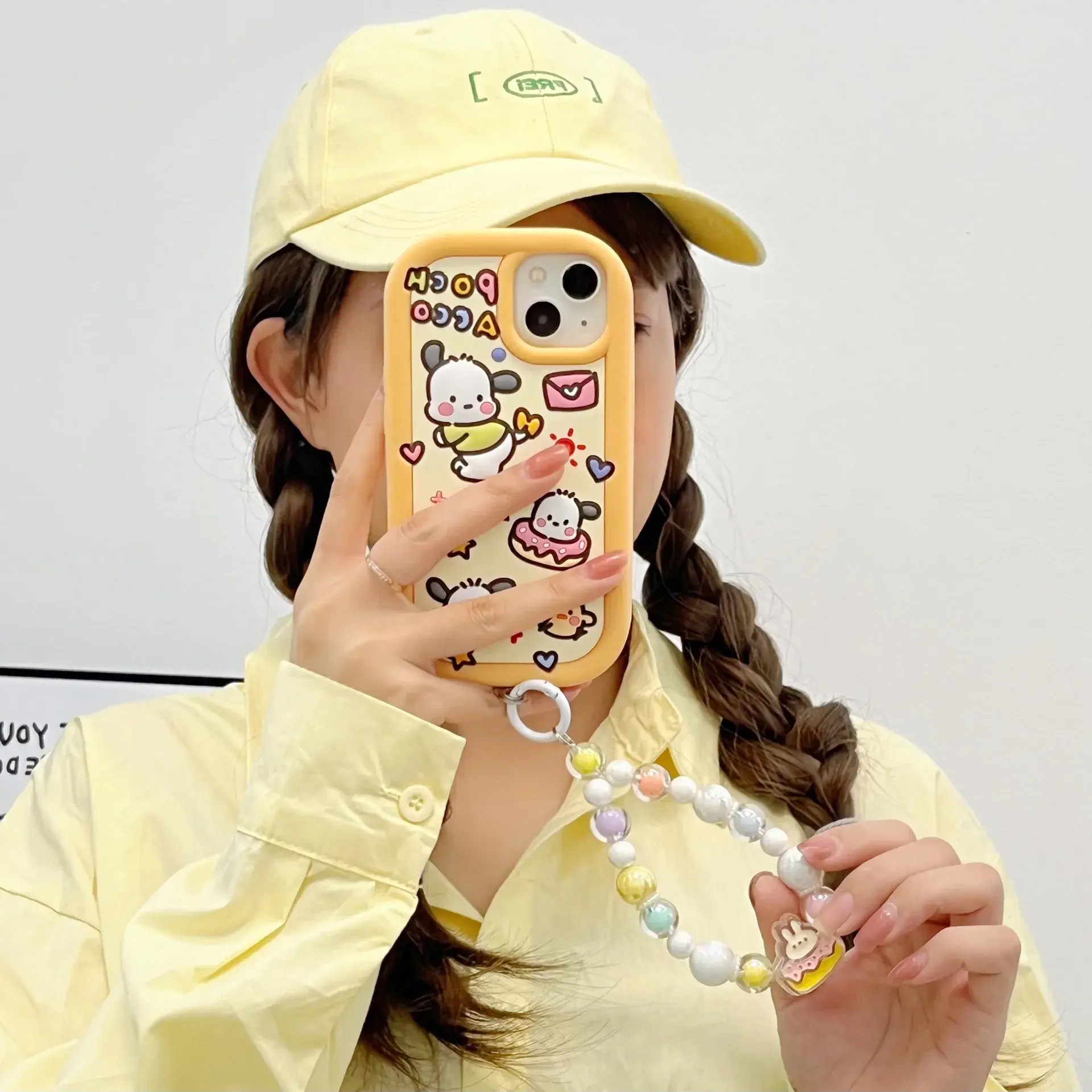 【适用苹果】女款帕恰狗可爱卡通iPhone16立体全包气质软硅胶手机壳