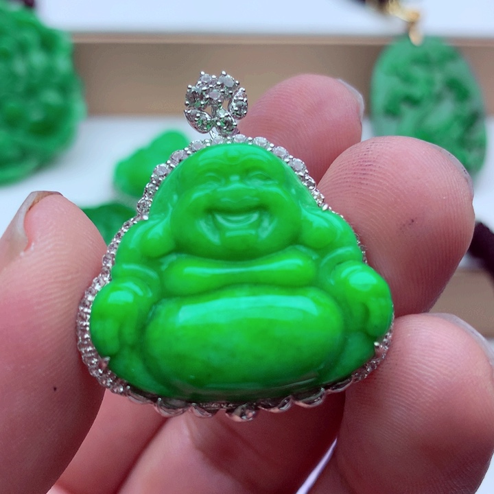 翡翠未镶嵌吊坠(不含链)