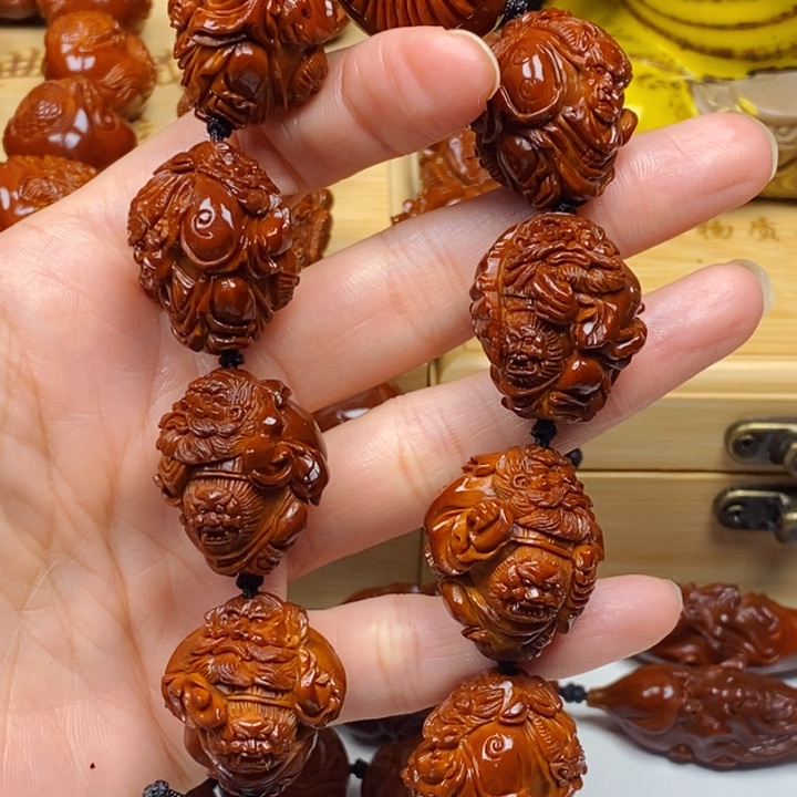 橄榄核吊坠刘*金橄榄核手串