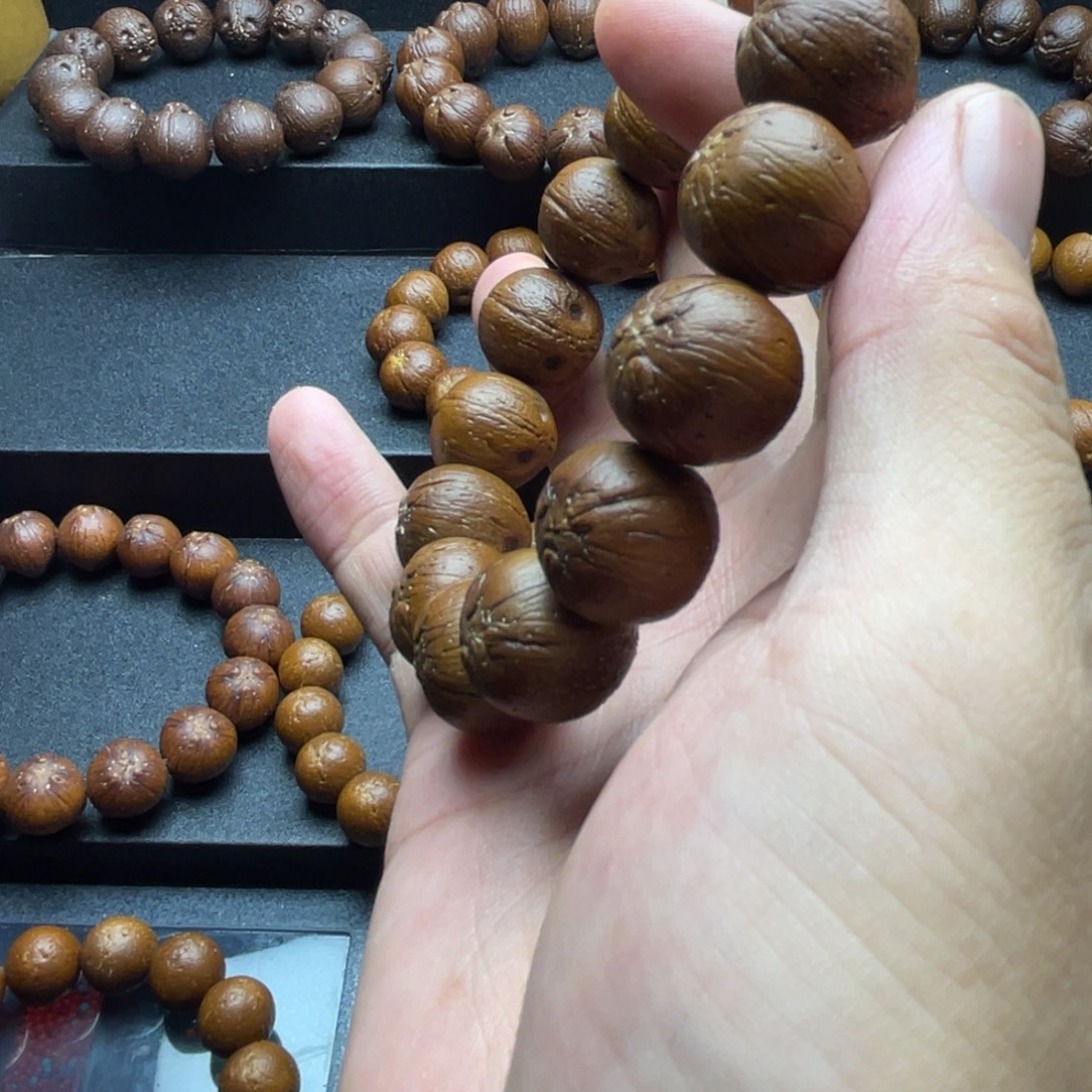 玉***妹紫金鼠手串17尺寸纯圆赠三通