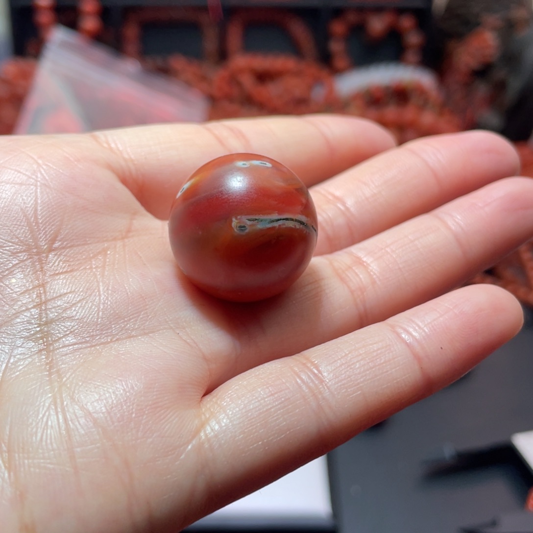 南红玛瑙手链未镶嵌
