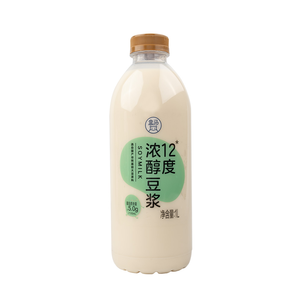 盒马 12度浓醇豆浆 1L