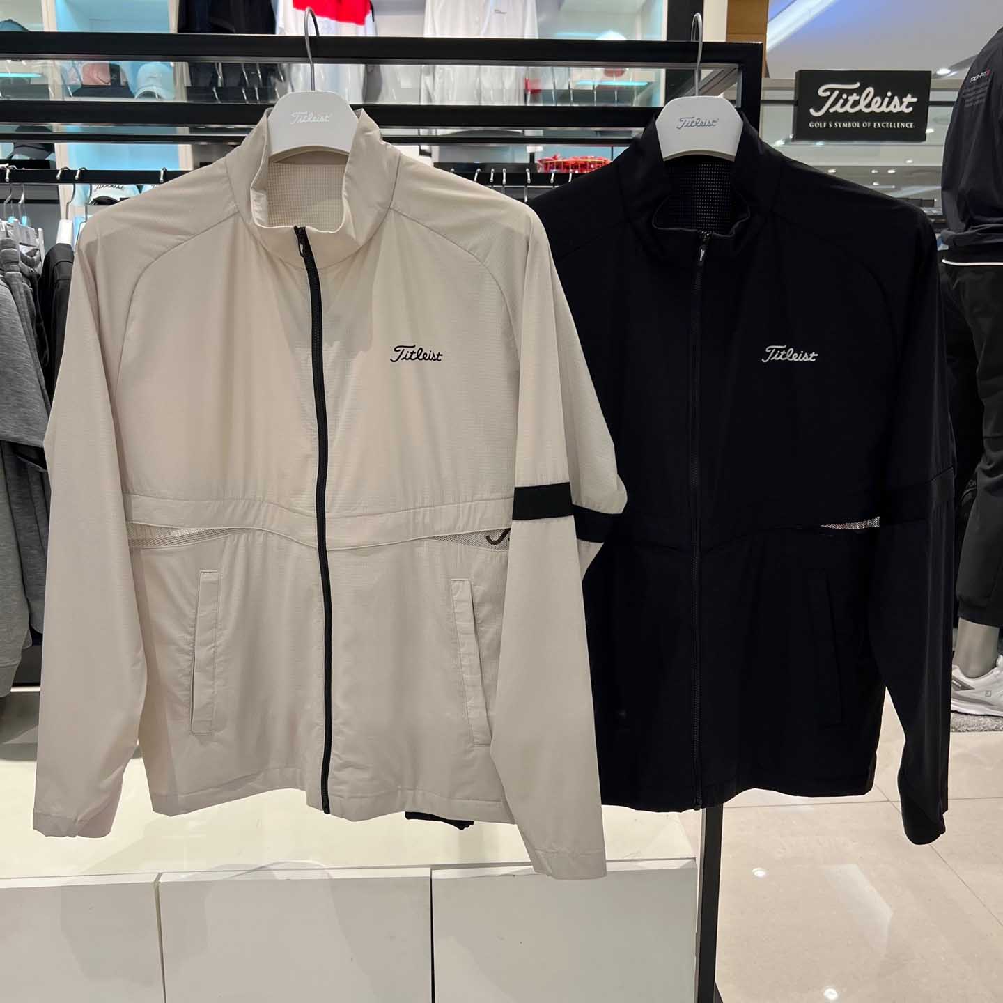 T家25款外贸原单高尔夫服装男士上衣立领百搭透气速干防晒外套潮