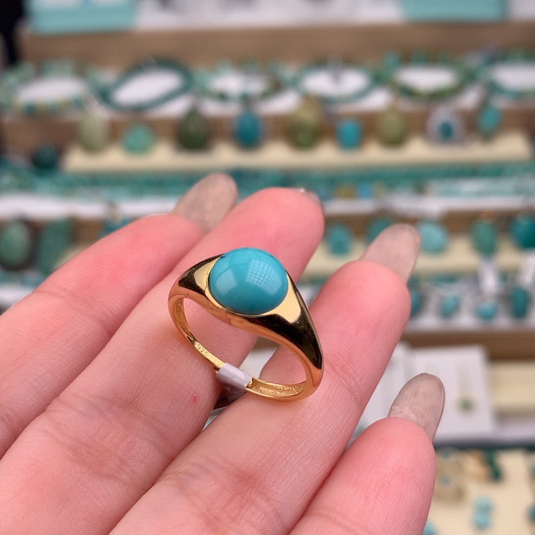 绿松石未镶嵌戒指