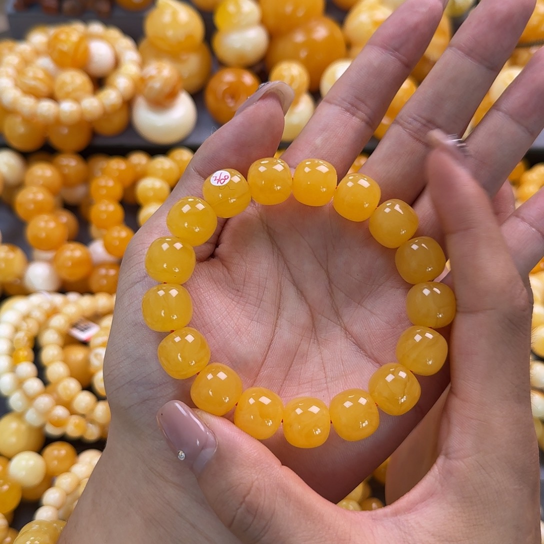 蜜蜡未镶嵌珠宝奇石同料14mm