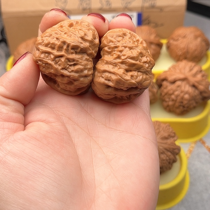 文玩核桃把件蛙修40