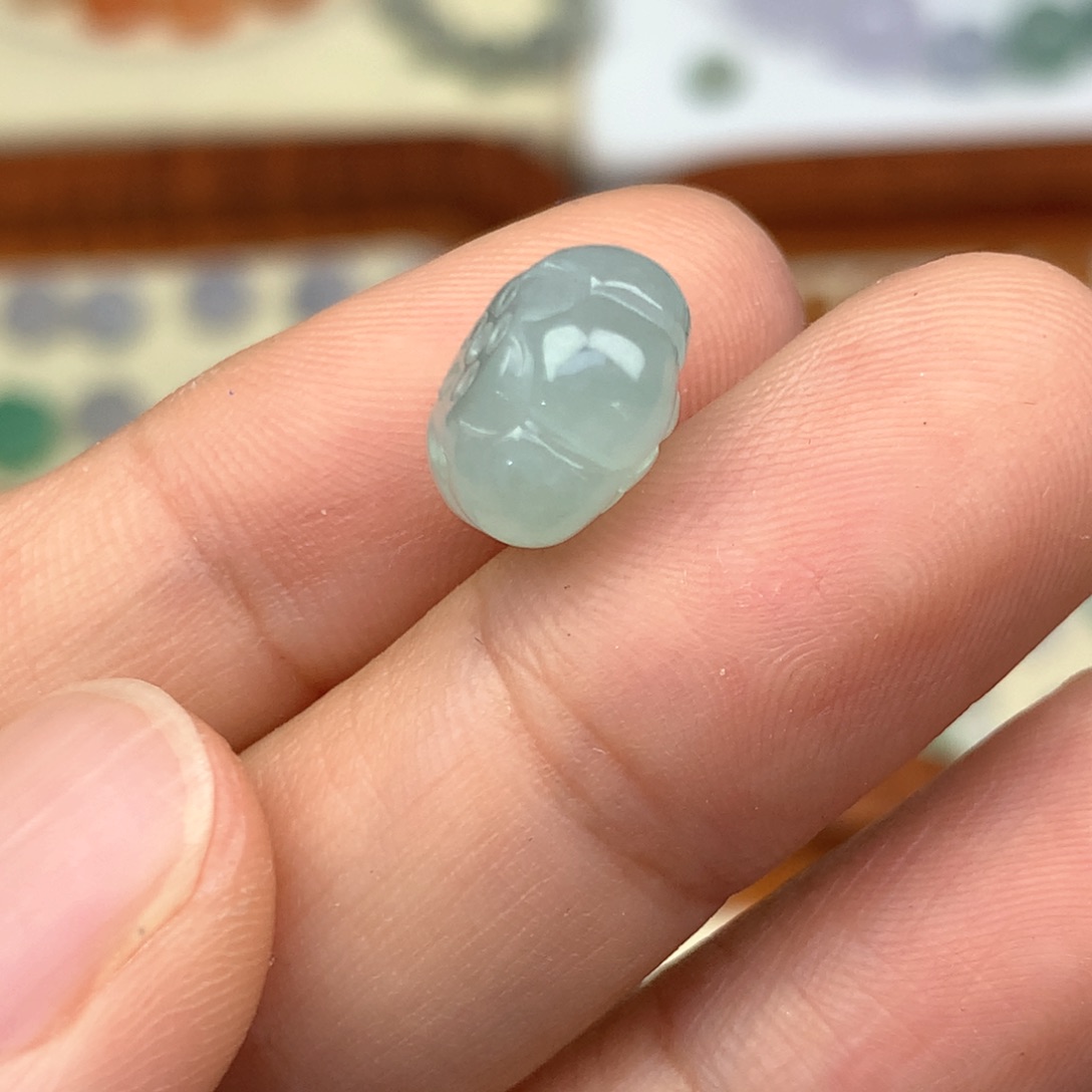 翡翠未镶嵌毛衣链莲花珠