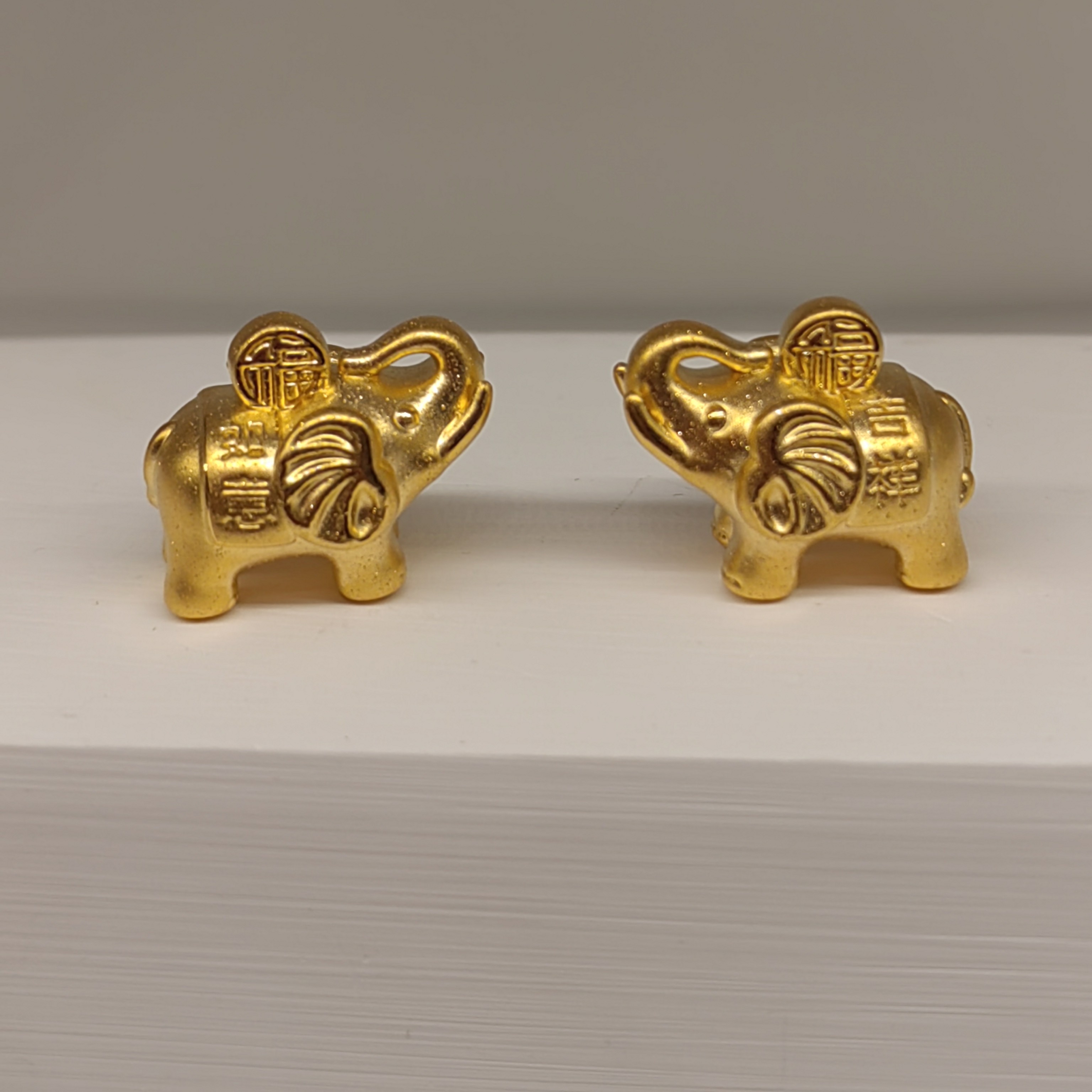 (壹凡黄金) 投资金足金999黄金大象圣象精品摆件 收藏送礼自留