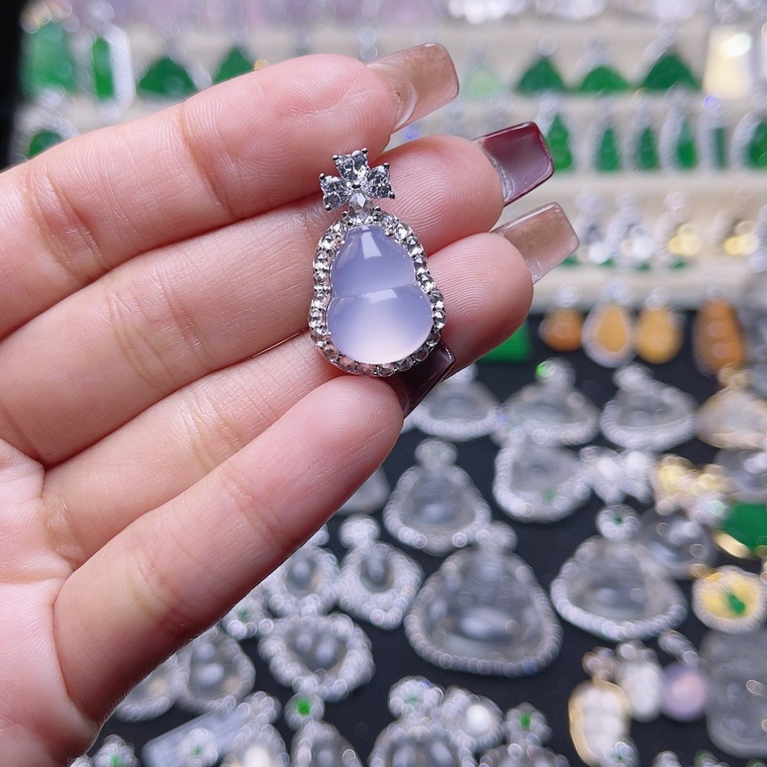 玛瑙/玉髓颈饰银S925镶嵌