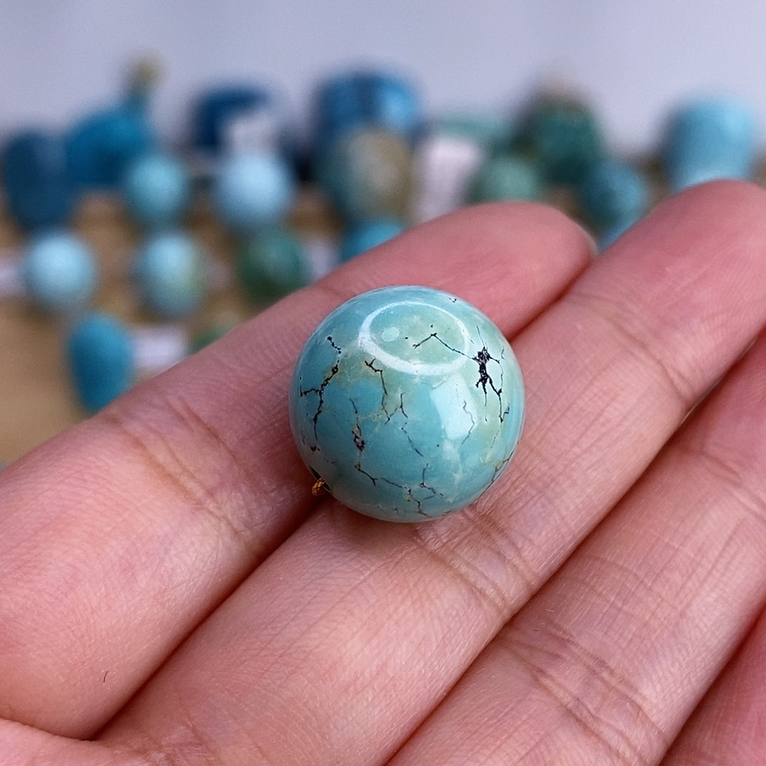 未镶嵌绿松石珠宝奇石14.9