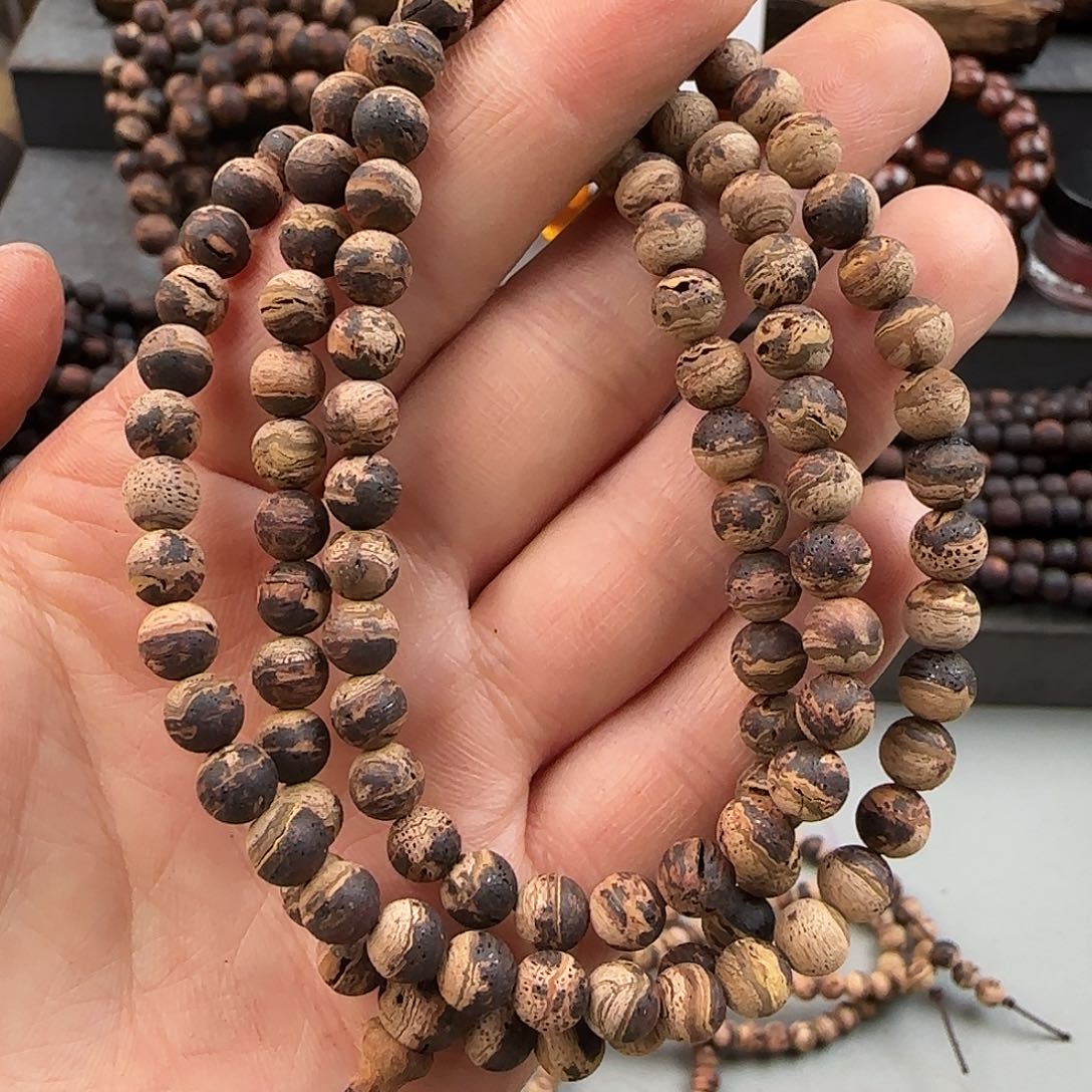 降真香手串/手链0.6.108缅甸黄油黄金甲无胶