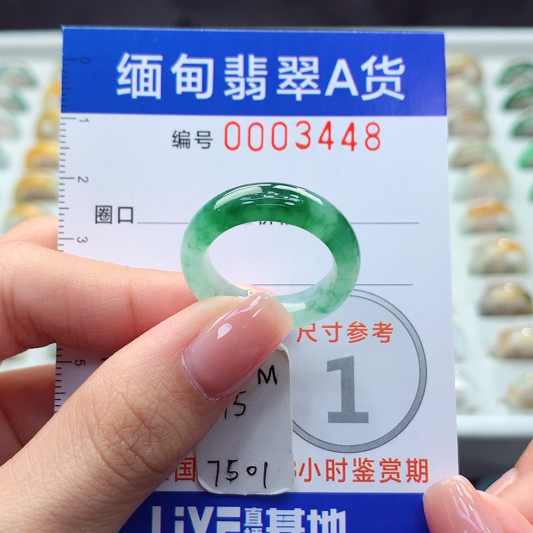 未镶嵌戒圈翡翠15号