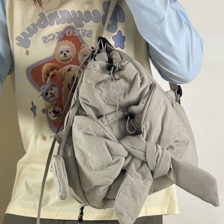 设计师新款系带大容量休闲随意三用/非t恤