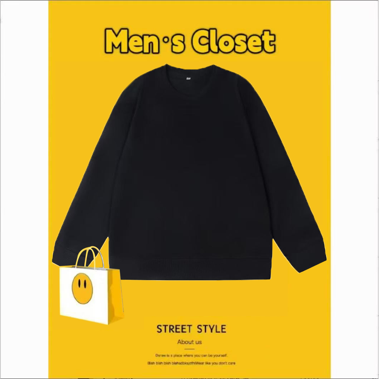 【15号链接】Men·s Closet 几何光变AL男款长袖T恤/短袖T恤-D950