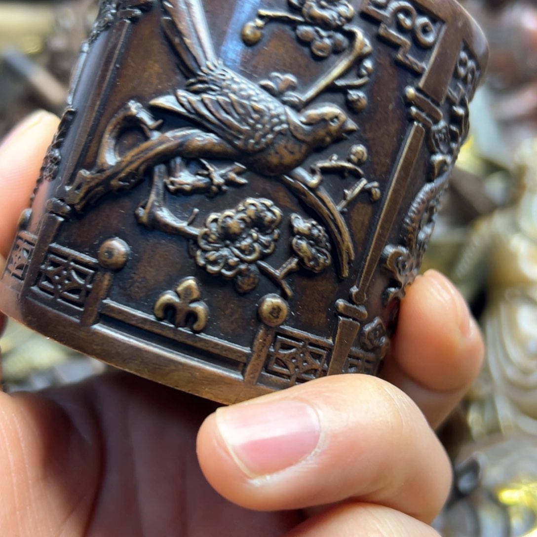 铜摆件欢迎欢迎你