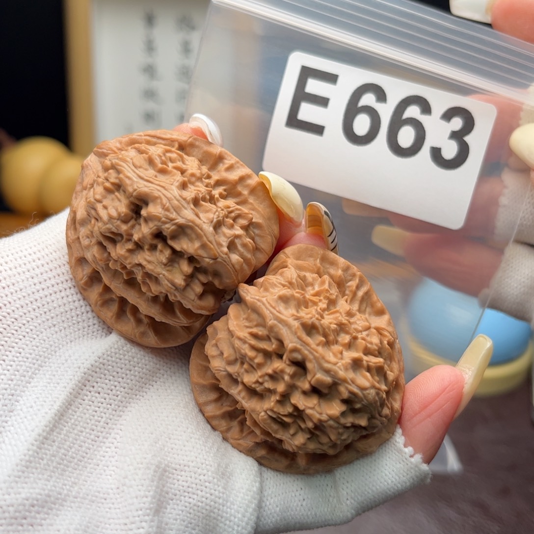 把件文玩核桃42白狮子e663