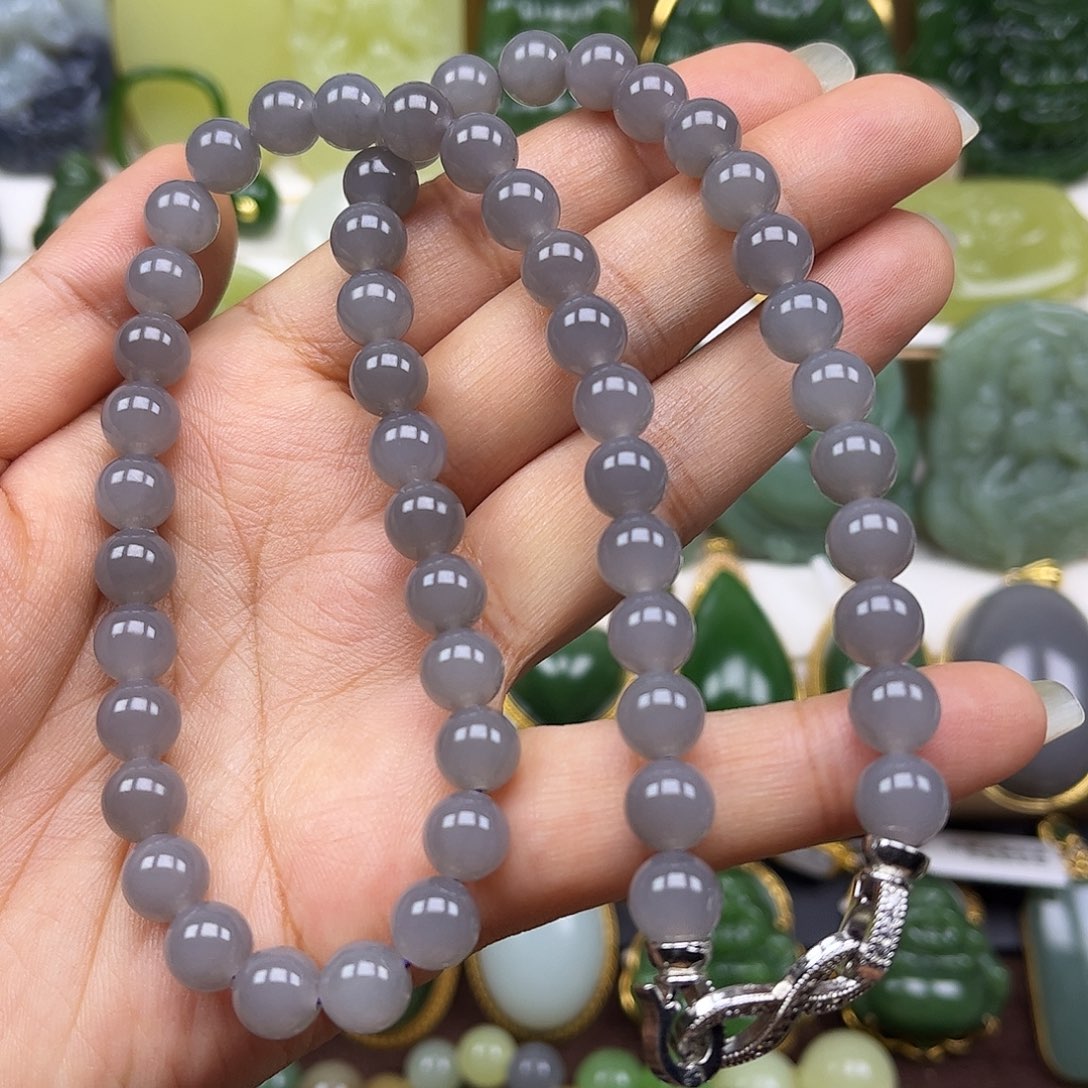 和田玉未镶嵌项链卡8