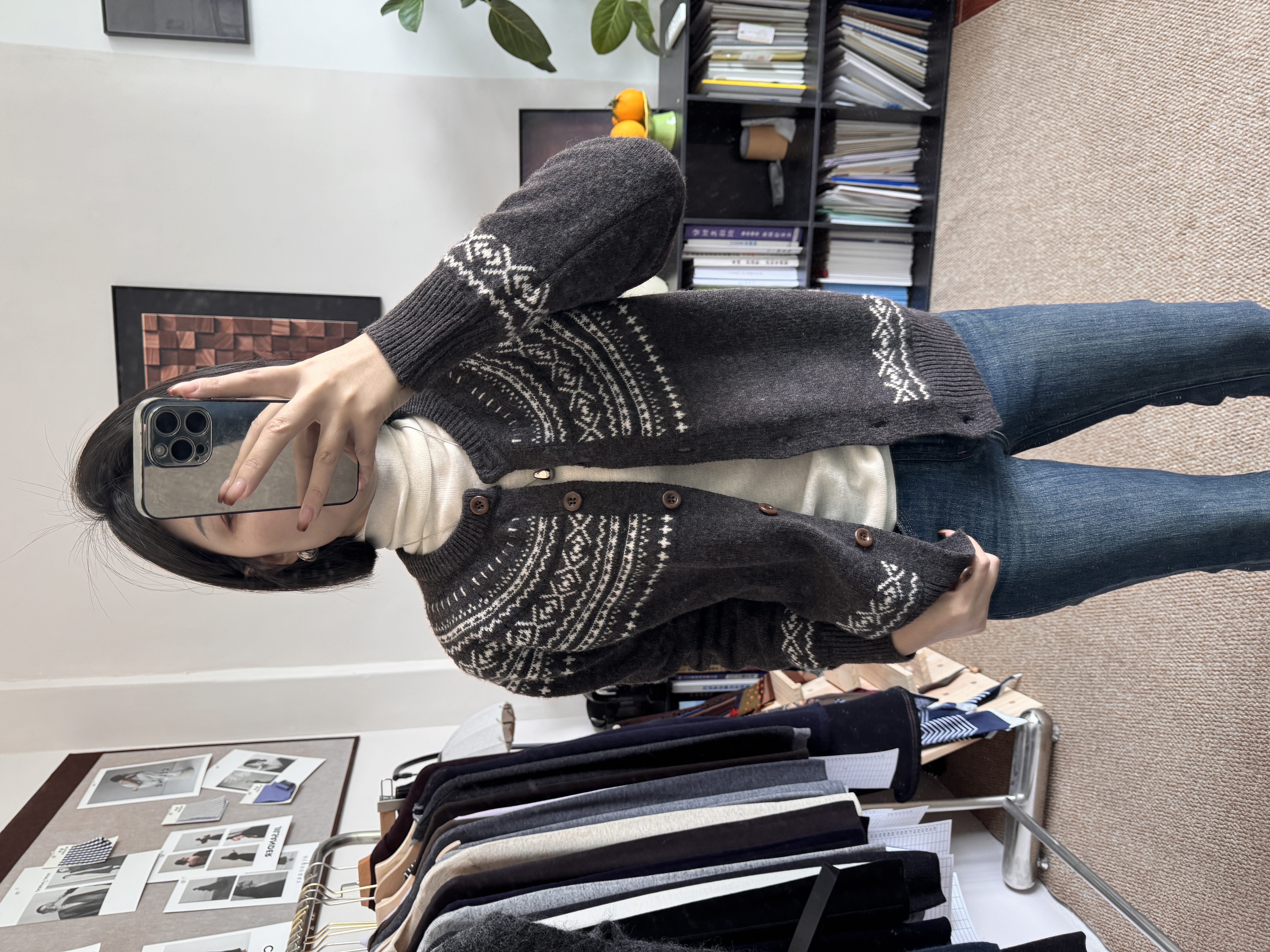 静奢风针织假两件款常规毛针织衫女装