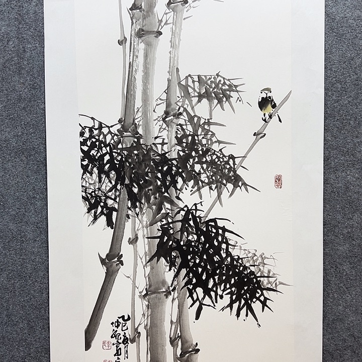 国画知鱼之乐纯手绘