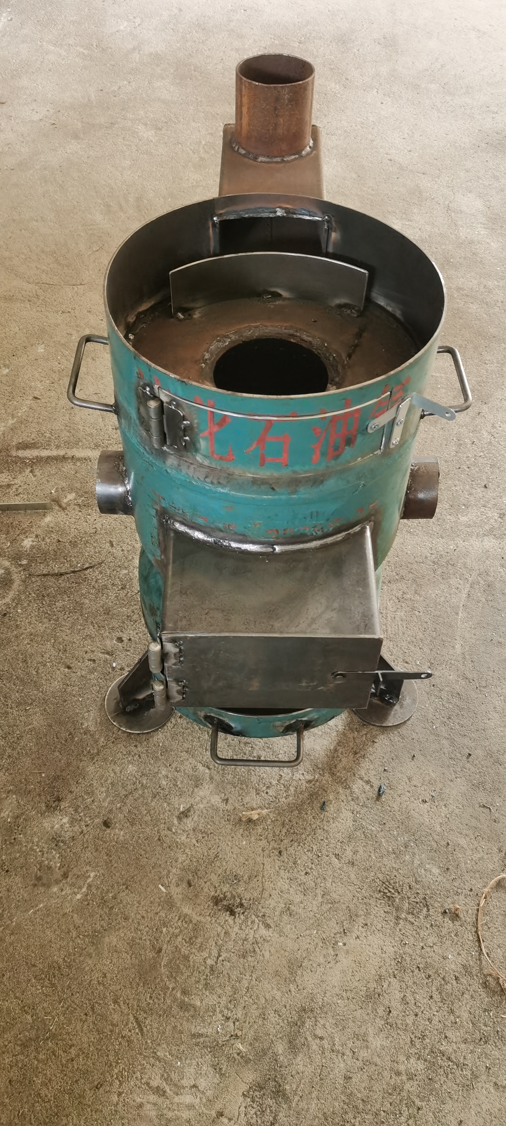 液化气罐柴火气化炉改柴煤两用无烟气化炉农村户外炉子