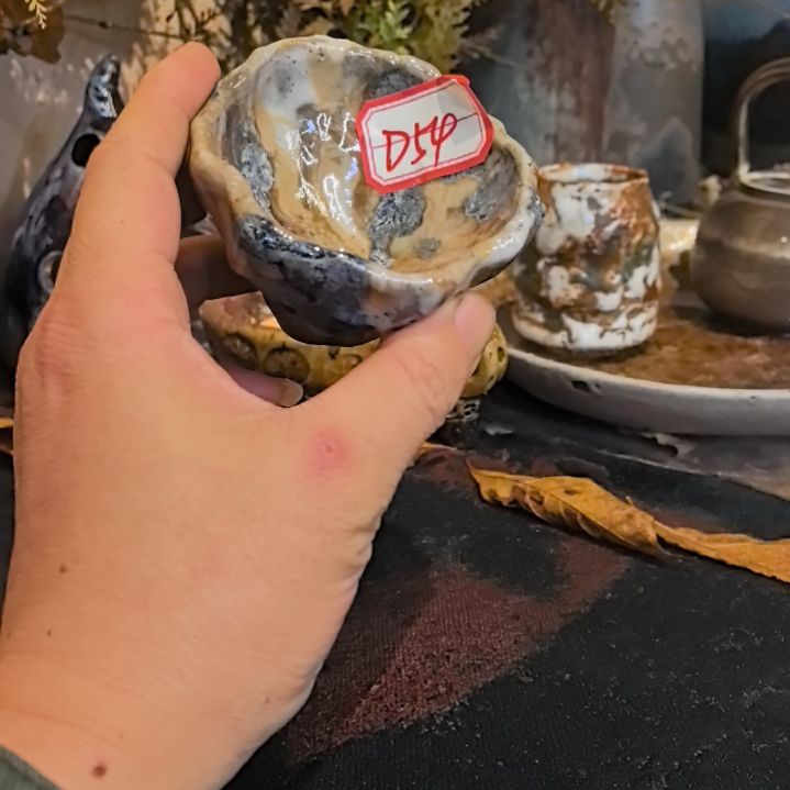 陶摆件手工高温原矿窑变新品福利