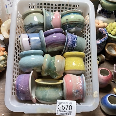 紫砂花盆570微瑕品口径4到5左右