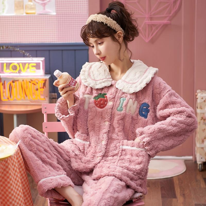 芬腾秋冬绒款芬腾可安家居服听主播口令找到对应编号选尺码直接拍