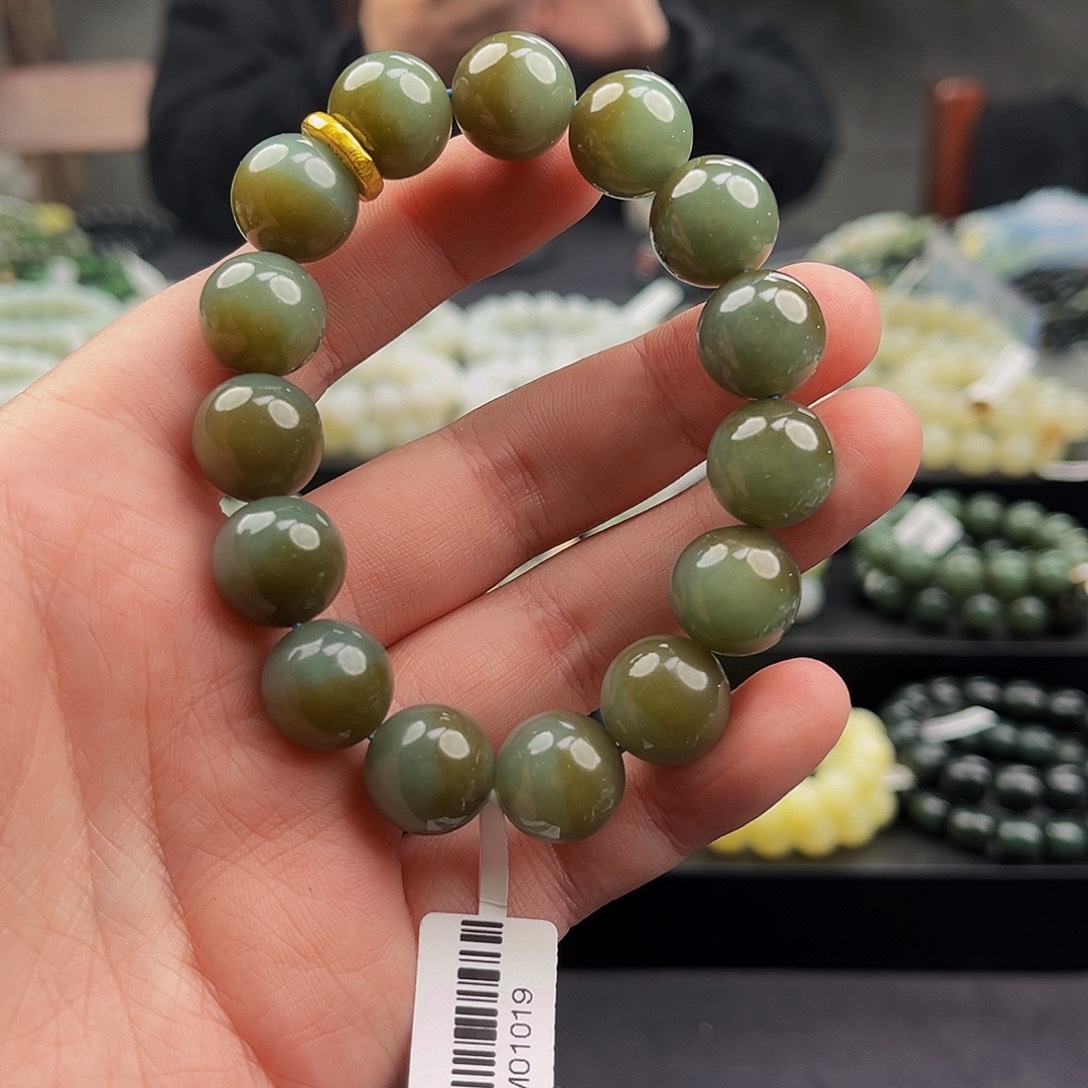 和田玉手串未镶嵌