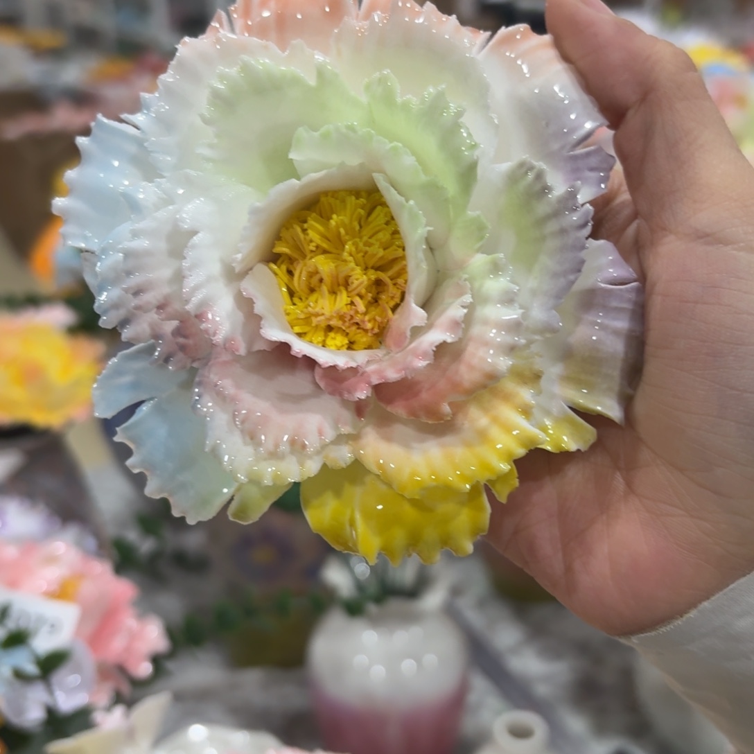 空***空图片款五朵，陶瓷花，拍满20发货，退款拉黑