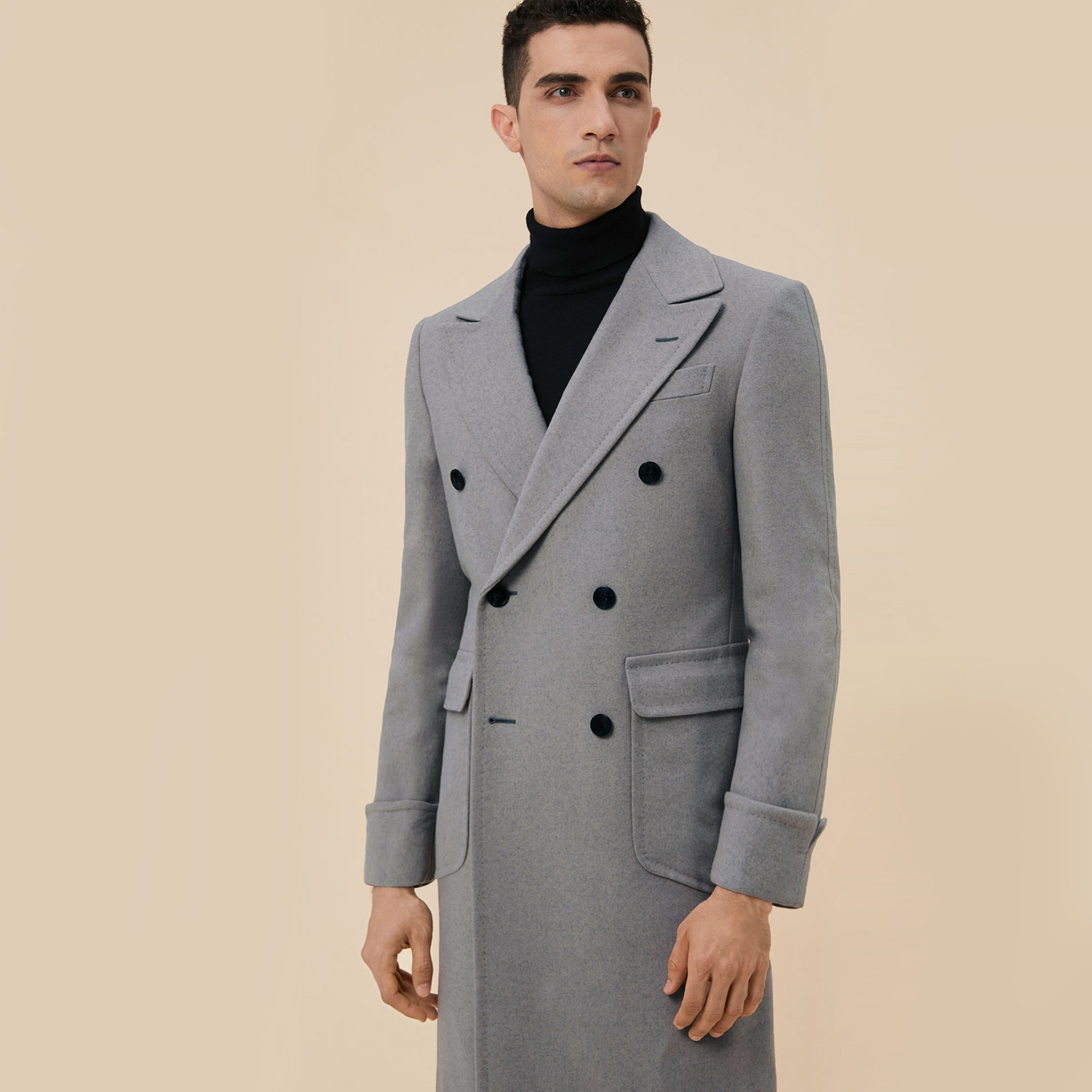 【大衣集合链接】男士阿尔斯特领 双排扣短款柴斯特中长款海军大衣