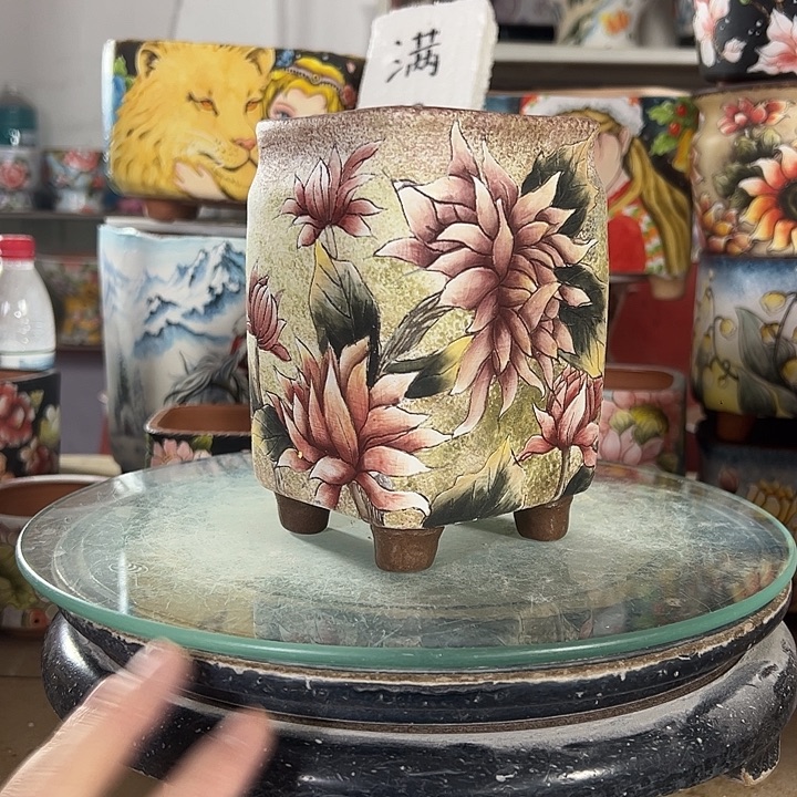 景德镇幸运花盆满38包邮