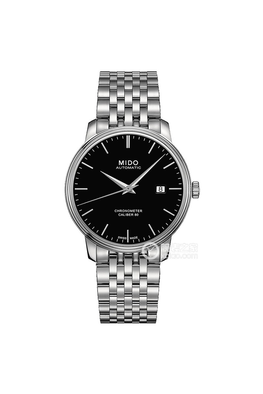 95新 Mido/美度 名奢/美度贝伦赛丽钢带黑盘/表径40