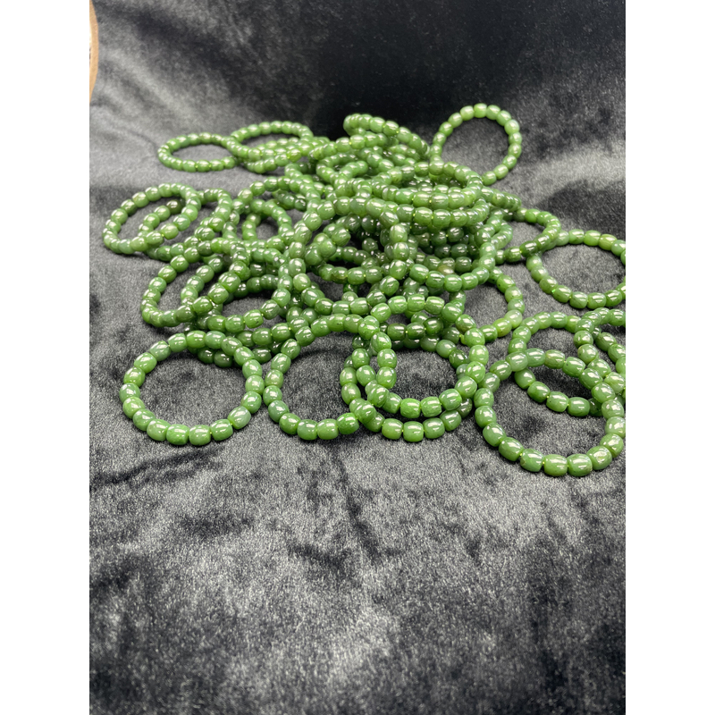 【小耿珠宝】和田玉碧玉直切手串10mm（多样性发其一）