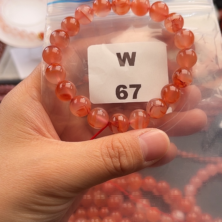 南红玛瑙未镶嵌多样性发货默认微瑕称重9mm