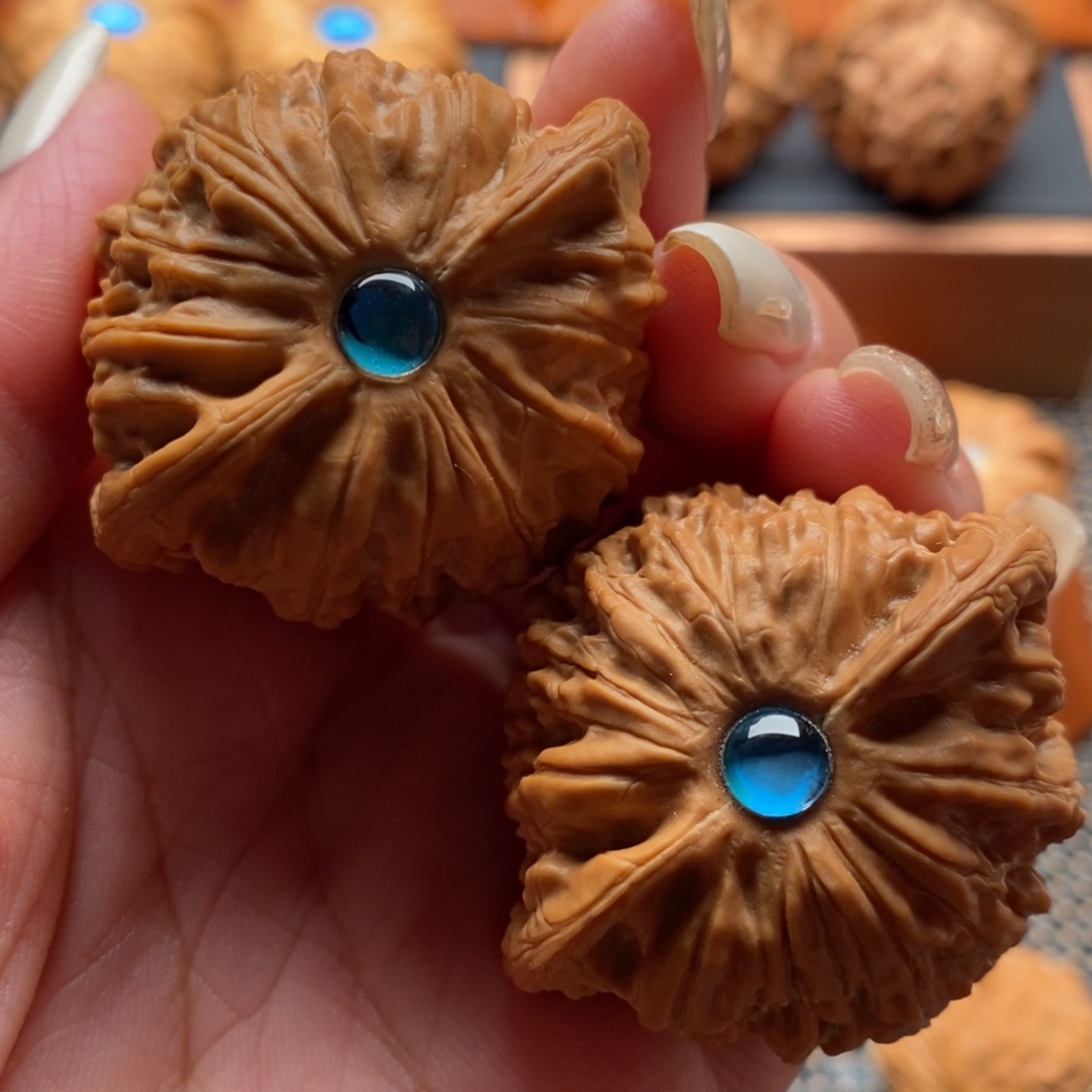 文玩核桃把件44尺寸公子帽