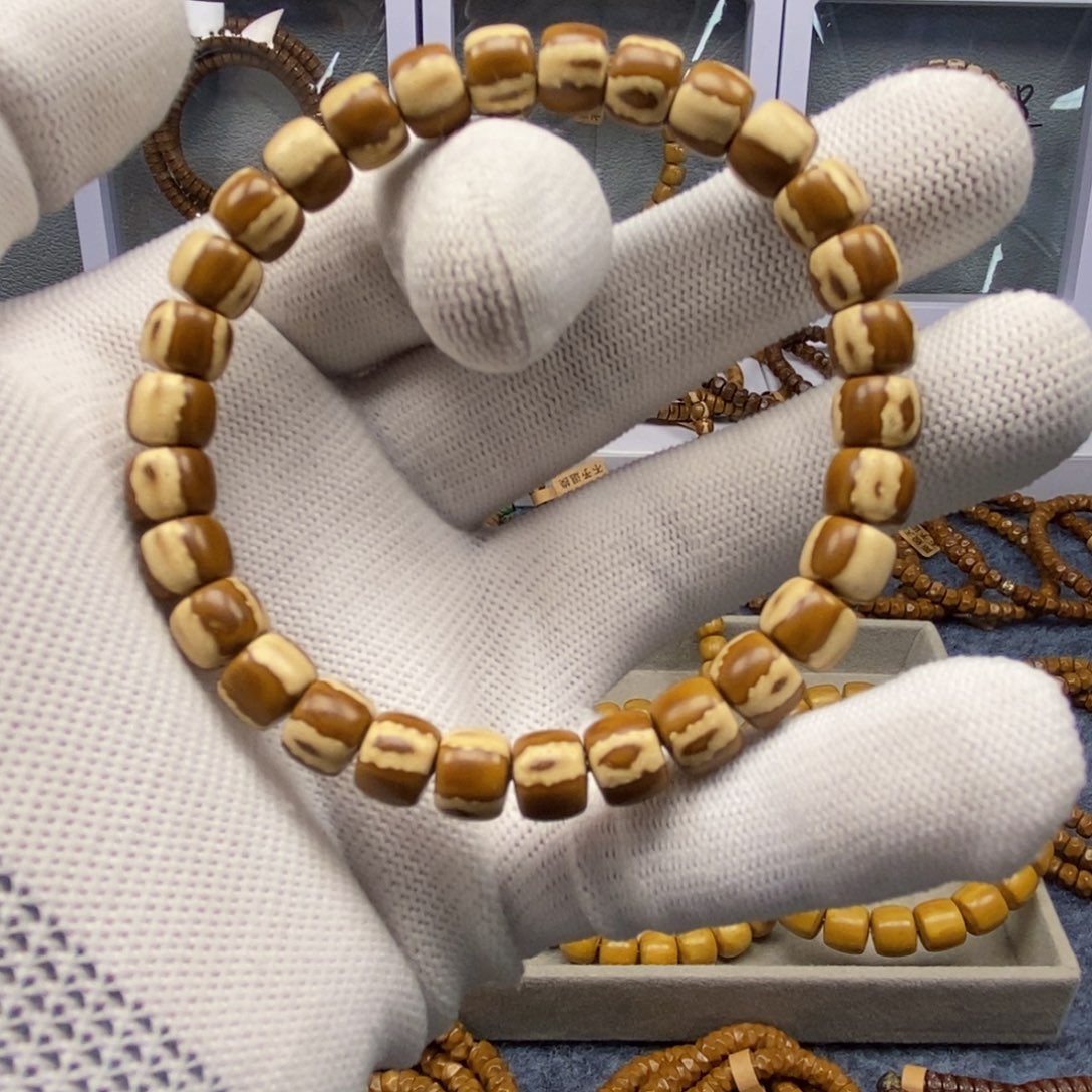 紫金鼠手串三色花皮实心鼠8.5*7尺寸