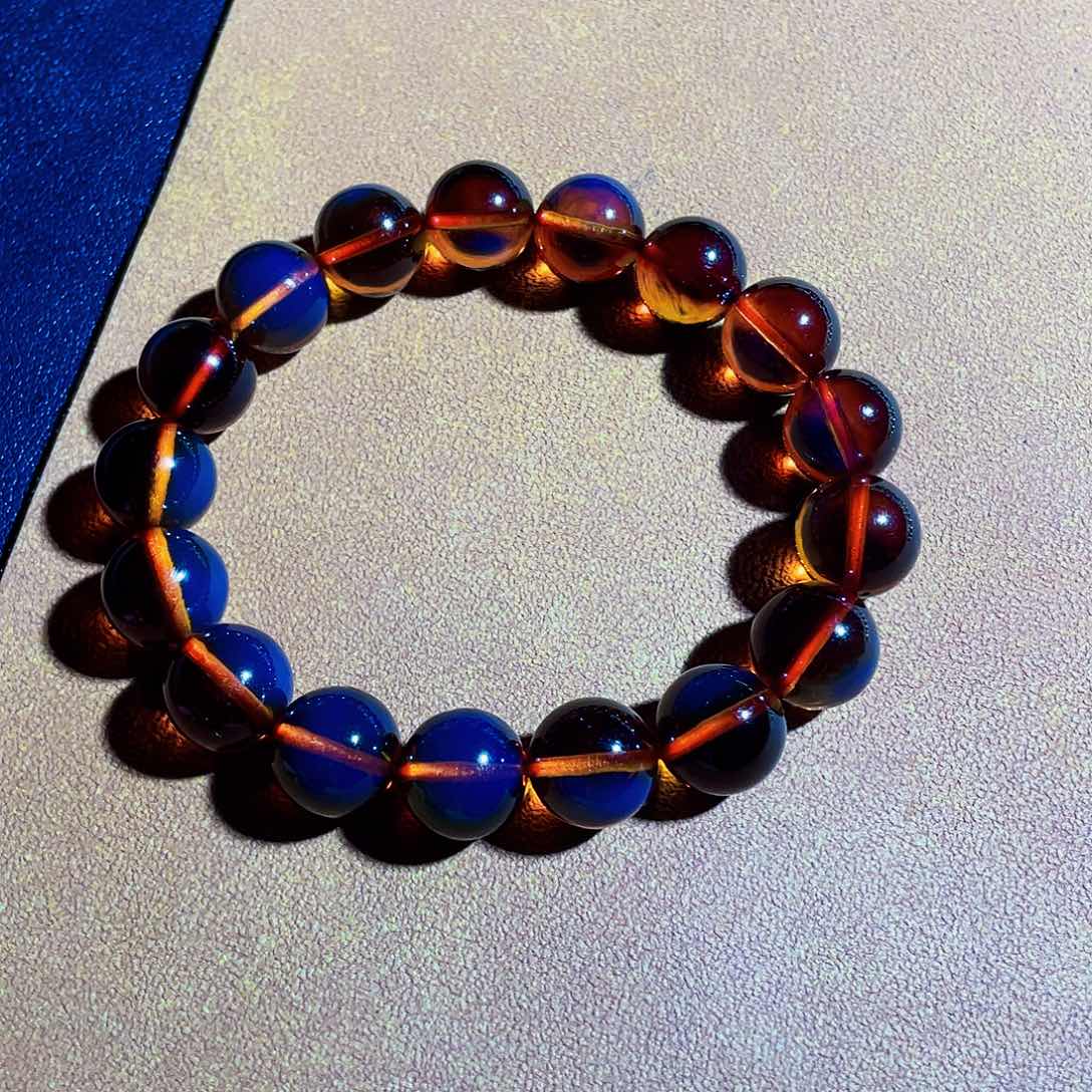 未镶嵌蓝珀裸石12红蓝净水