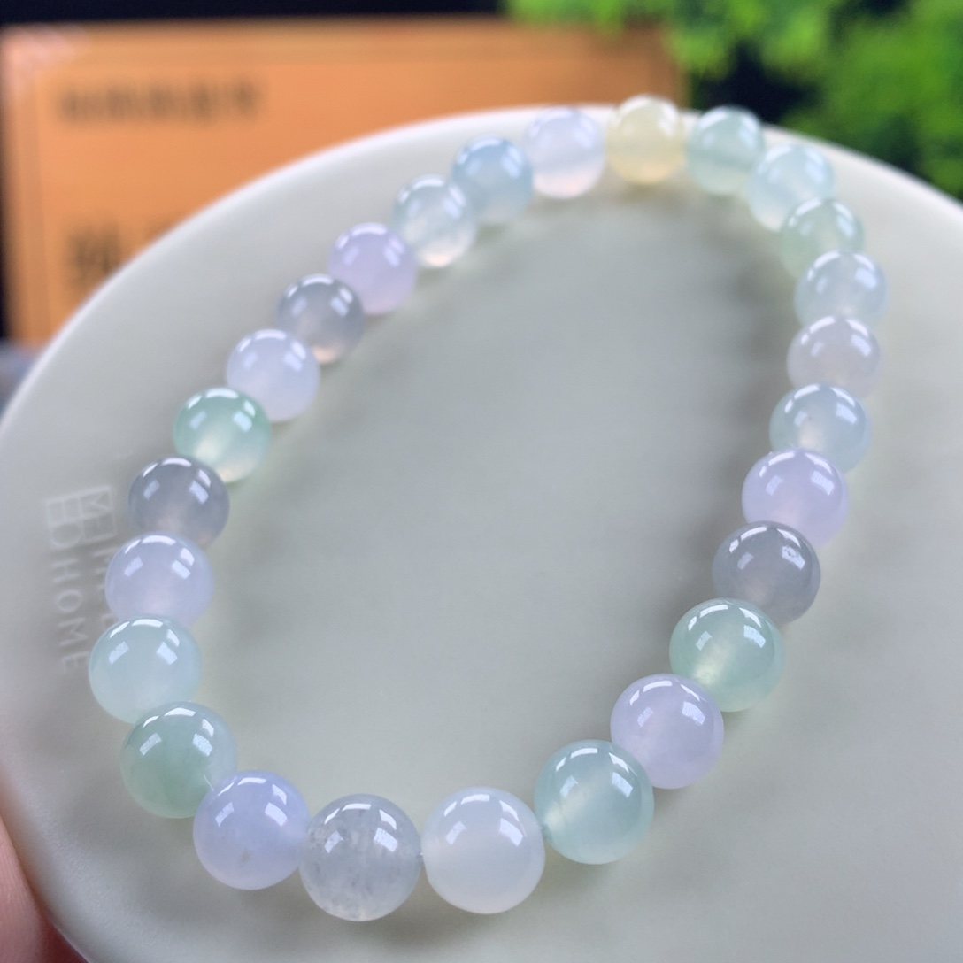 翡翠未镶嵌手链卡7.3