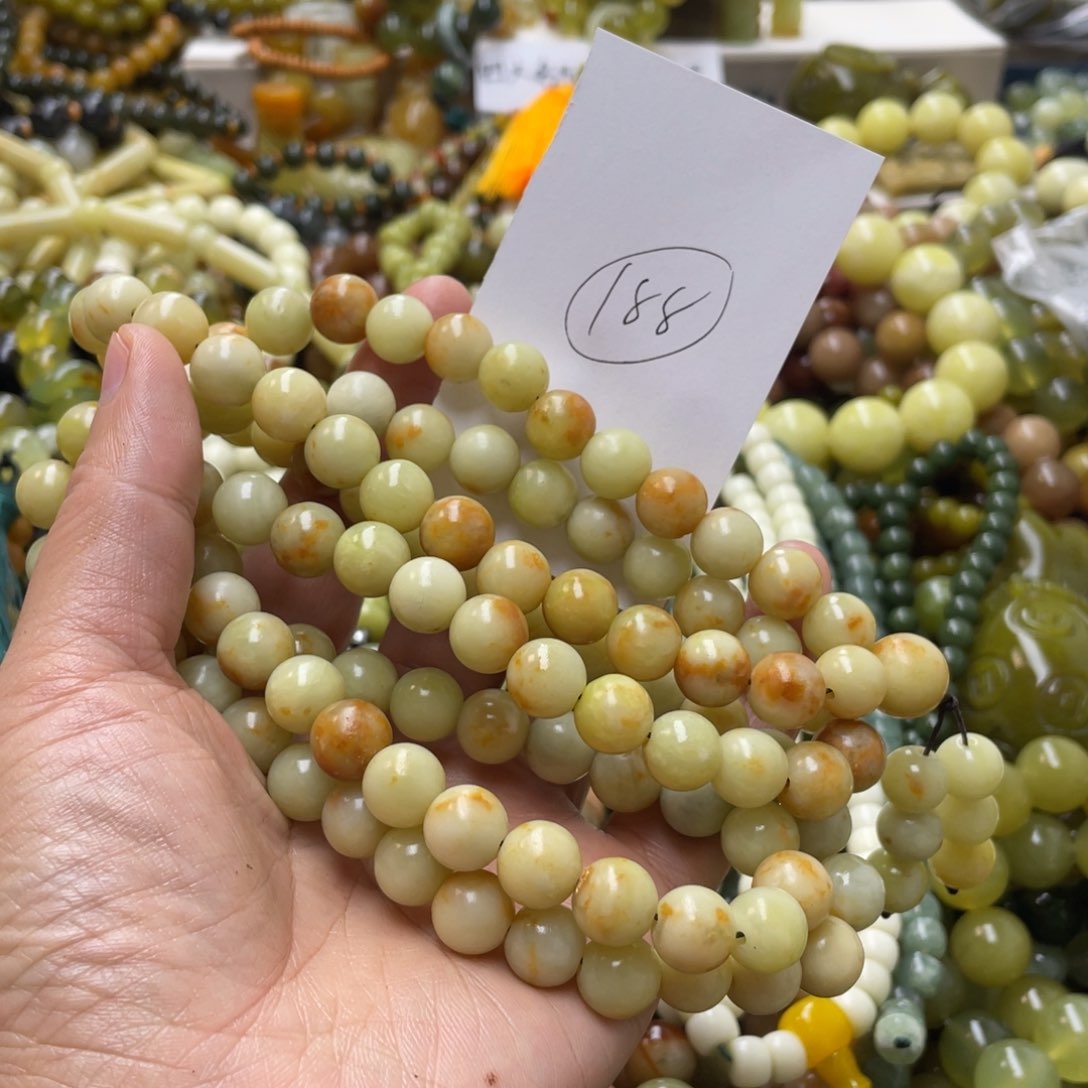 蛇纹石玉手链未镶嵌